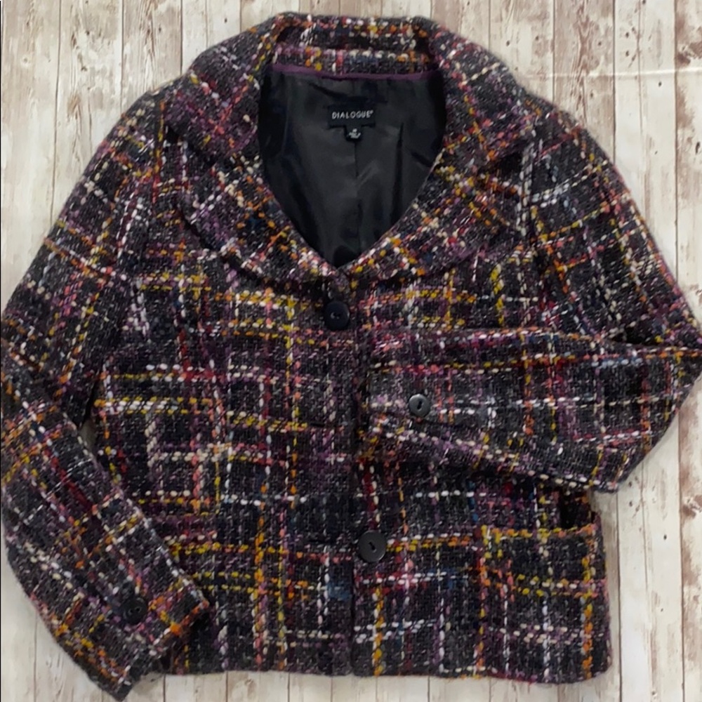 Dialogue short blazer